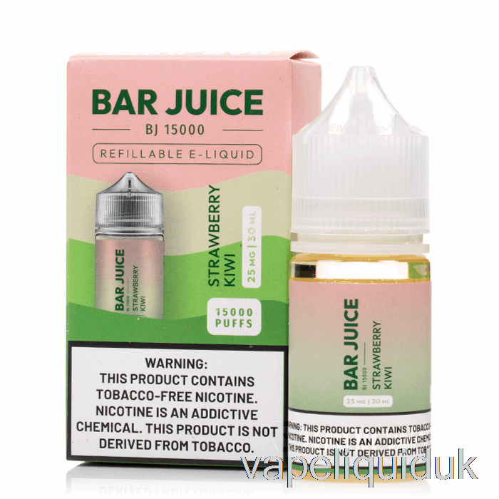 Strawberry Kiwi - Bar Juice - 30mL 25mg Vape Juice